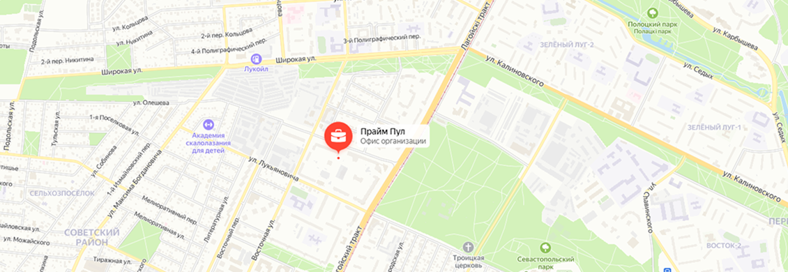 Карта расположения офиса Праймпул